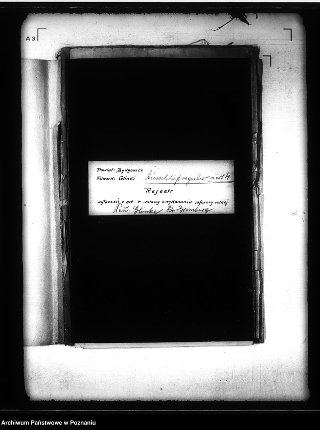 Obraz 5 z jednostki "Rejestr wyłączeń z artykułu 4 ustawy o wykonaniu reformy rolnej folwarku Glinki powiatu bydgoskiego"