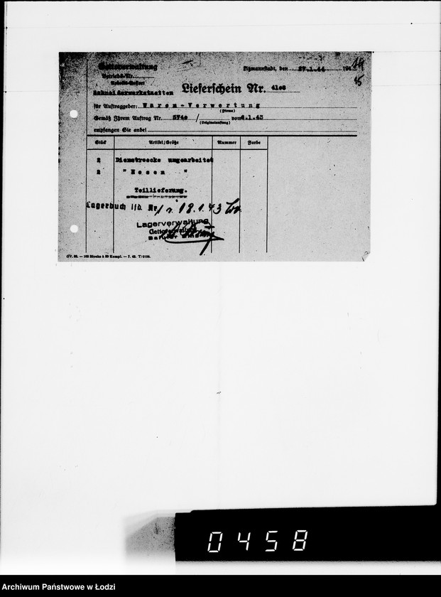 Obraz 18 z jednostki "Nicht erledigte Lieferscheine"