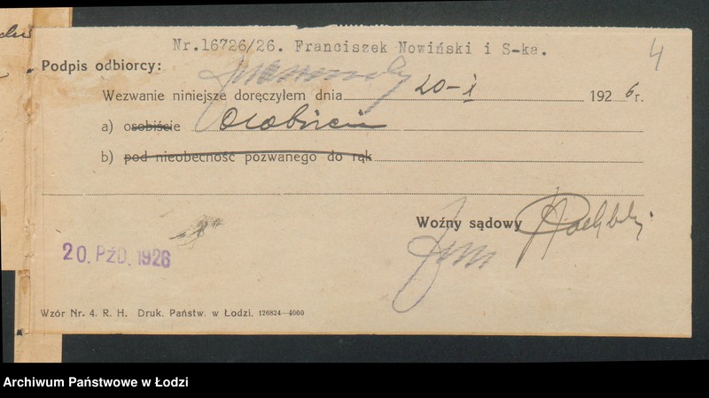 Obraz 6 z jednostki "Franciszek Nowiński i s-ka- sprzedaż piwa żywieckiego"