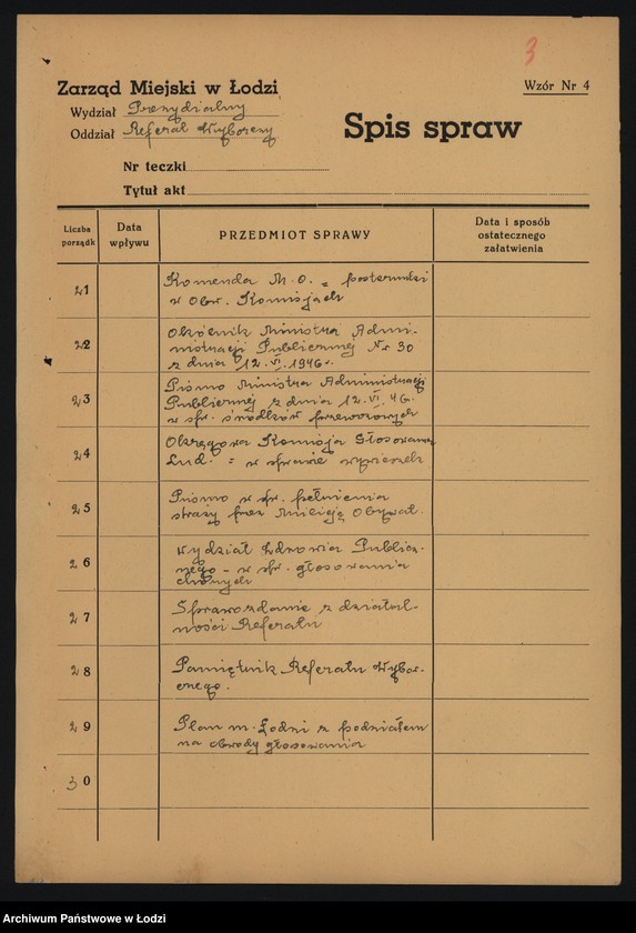 Obraz 5 z jednostki "Sprawy organizacyjne"