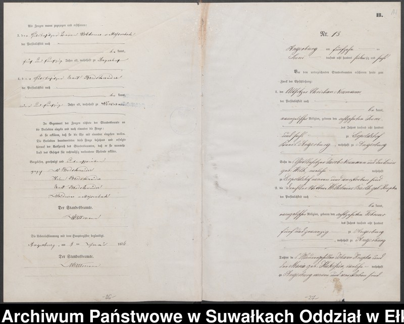 image.from.unit.number "Heiraths-Neben-Register des Preussischen Standes-Amtes Angerburg Kreis Angerburg"