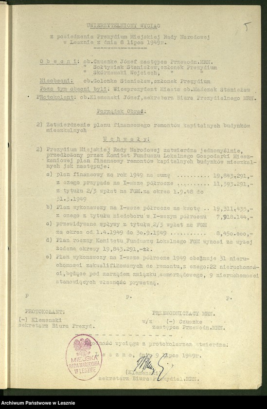 Obraz 6 z jednostki "[Sprawy dotacji na remonty domów]"