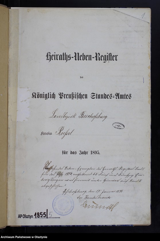 image.from.unit.number "Heiraths-Neben-Register Nr 1 - 55"