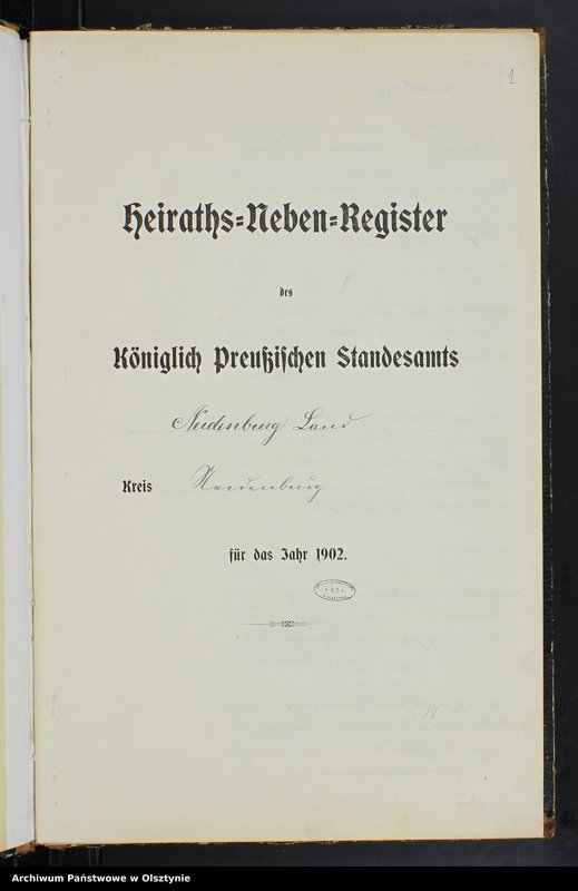 image.from.unit.number "Heiraths-Neben-Register Nr 1 - 33"