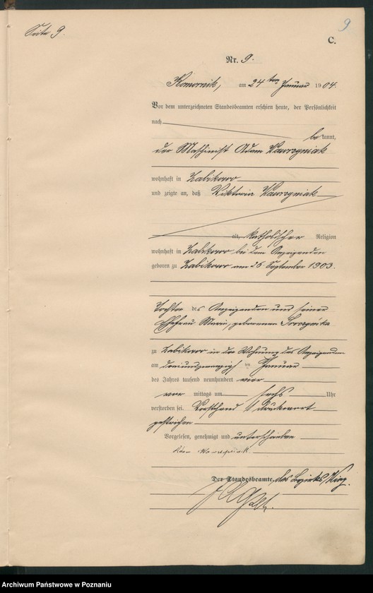 Obraz 12 z jednostki "Sterbe-Haupt-Register"