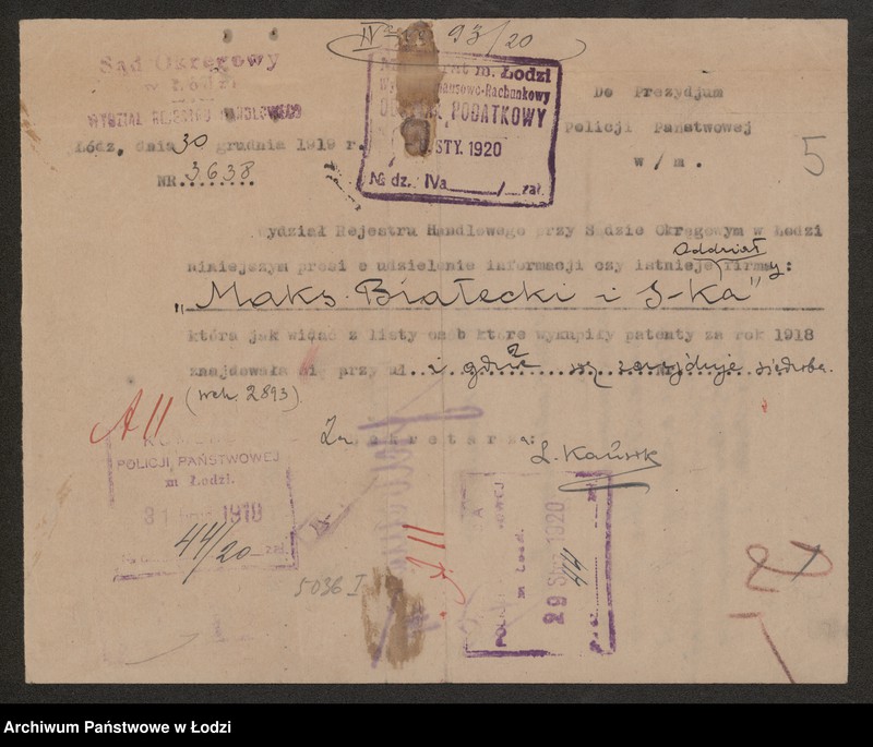 Obraz 7 z jednostki "Krajowy Dom Ekspedycyjny Ludwik Feygin i ska"