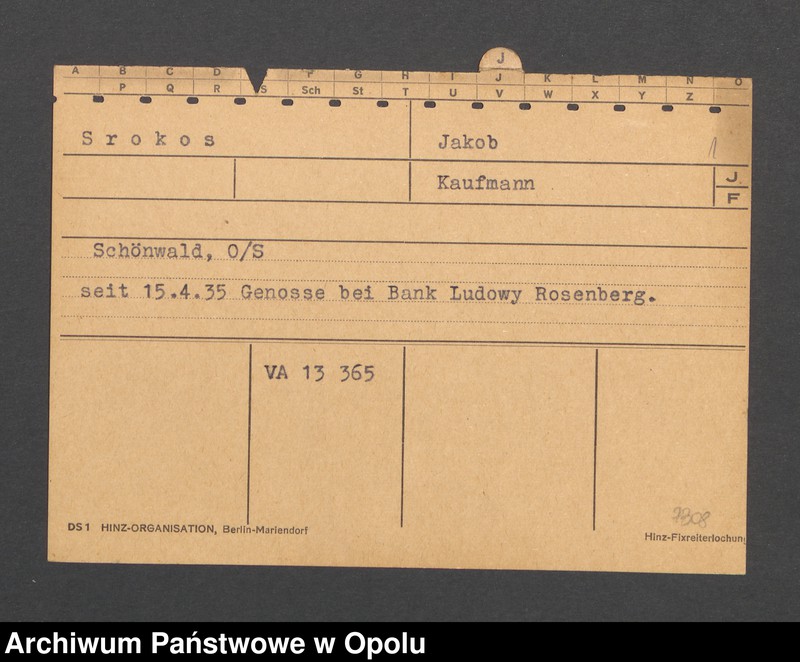 Obraz 3 z jednostki "[Srokos Jakob, Schönwald]"