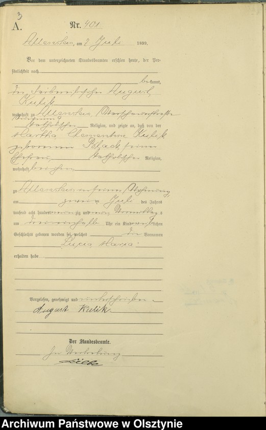 image.from.unit.number "Geburts-Haupt-Register Tom II,Nr 400 - 792"