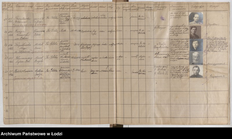 Obraz 11 z jednostki "Książka wydanych dowodów osobistych przez Komisariat VI P.P. m. Łodzi"