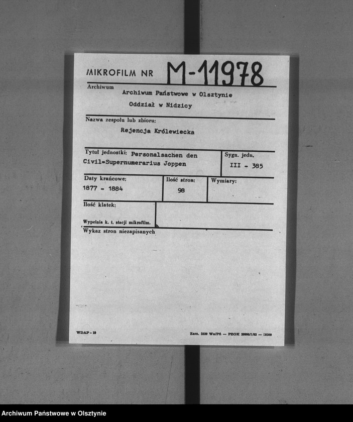 image.from.unit.number "Civil-Supernumerarius Joppen [Albert Theodor]"