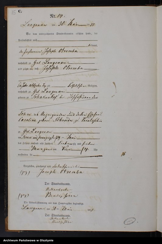 image.from.unit.number "Sterbe-Neben-Register Nr 1 - 26"