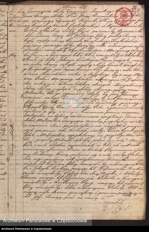 image.from.unit.number "Księga [akt] małżeństw gminy Krzepickiej na rok 1816"