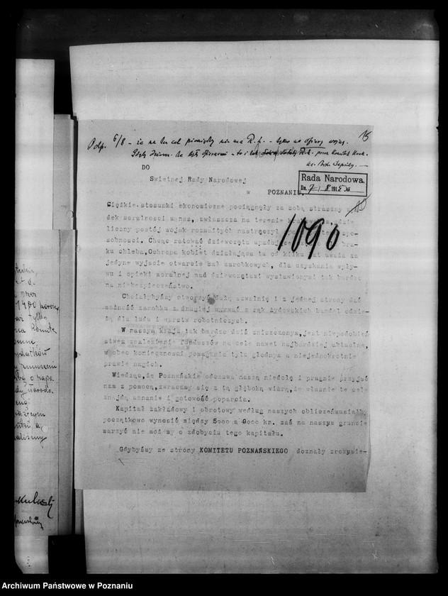 Obraz 19 z jednostki "Korespondencja w sprawie subwencji dla towarzystw dobroczynnych a Galicji oraz pomocy dla bezdomnych."