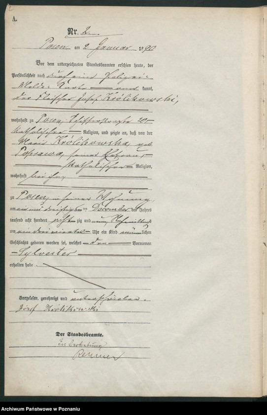 Obraz 5 z jednostki "Księga urodzeń t. I"