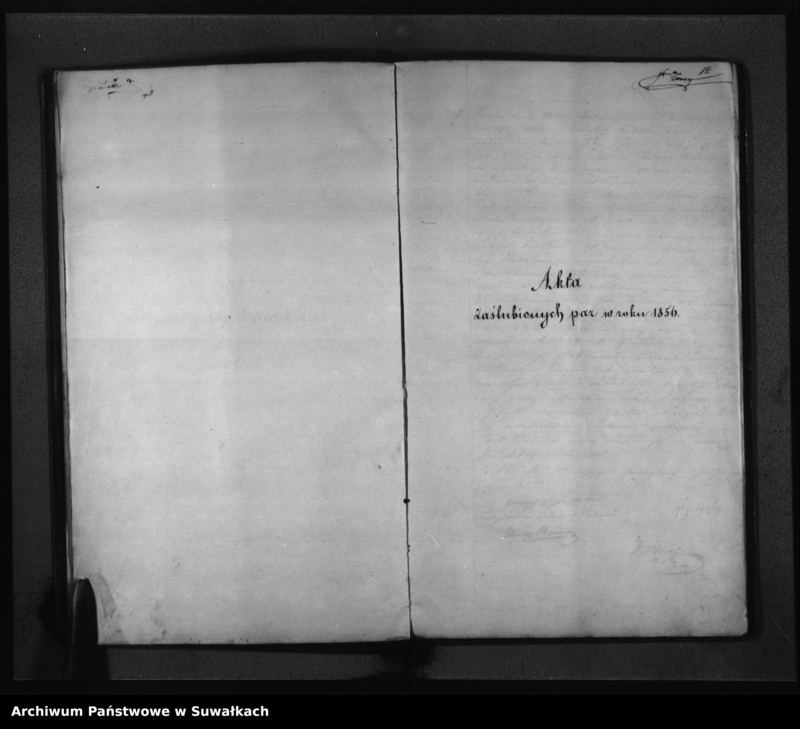 image.from.unit.number "Duplikat Akt Urodzonych, Zaślubionych i Umarłych Urzędnika Stanu Cywilnego Wyznania Mojżeszowego Okręgu Bakałarzewskiego za rok 1856"