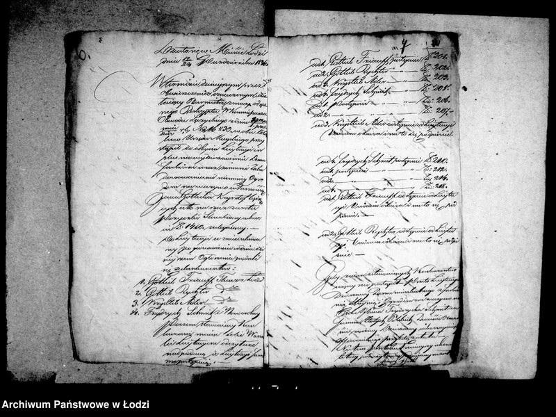 Obraz 9 z jednostki "Akta ławnika czynnego osady fabrycznej Łódki tyczące się udzielanej przez rząd pożyczki tkaczom i prządkom"