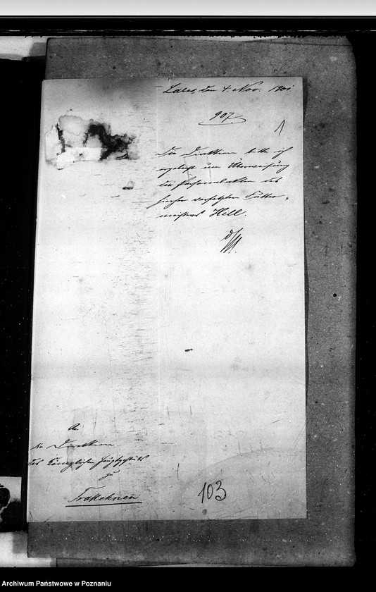 Obraz 5 z jednostki "Akta betr. fuer Anstellung und Versetzungen der Gestuet - Beamten."