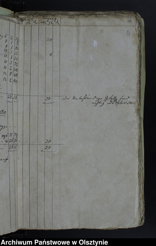 image.from.unit.number "Jahr Kirchen Rechnung der Waltersdorfschen Kirche aller Einnahme und Ausgabe wie auch Bau-Rechnung"