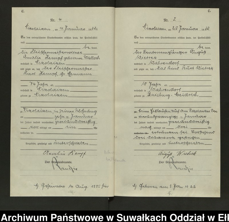 image.from.unit.number "Sterbe=Haupt=Register des Königlichen Preussischen Standes-Amtes Nikolaiken Kreis Sensburg"