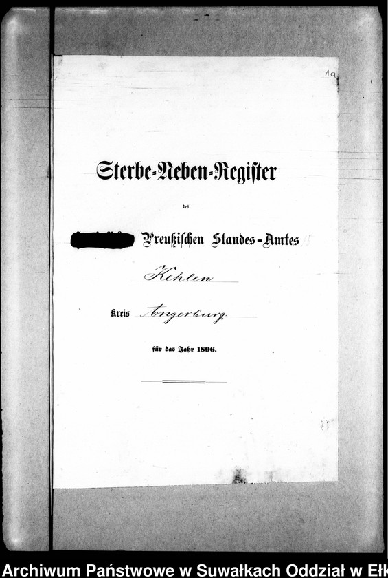 image.from.unit.number "Sterbe-Neben-Register des Preussischen Standes-Amtes Kehlen Kreis Angerburg"