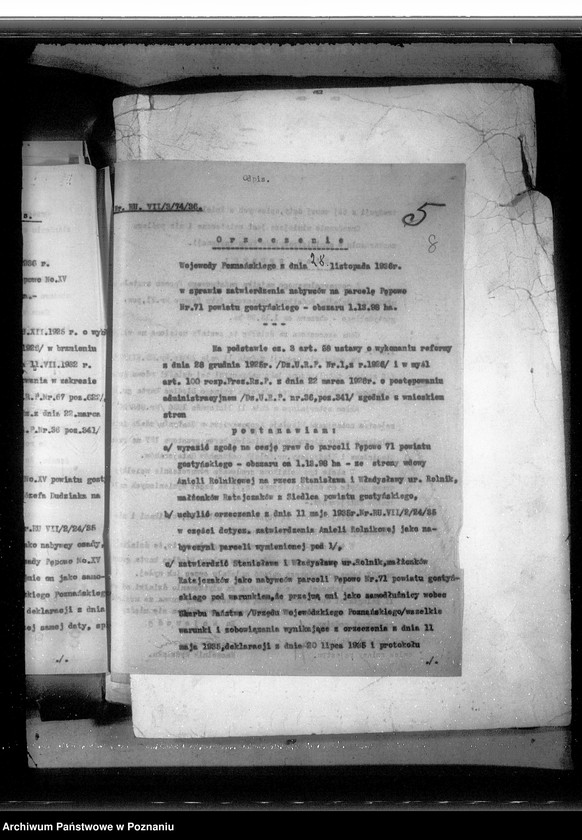 Obraz 12 z jednostki "Postępowanie techniczne przy parcelacji majątku Pępowo powiatu gostyńskiego"