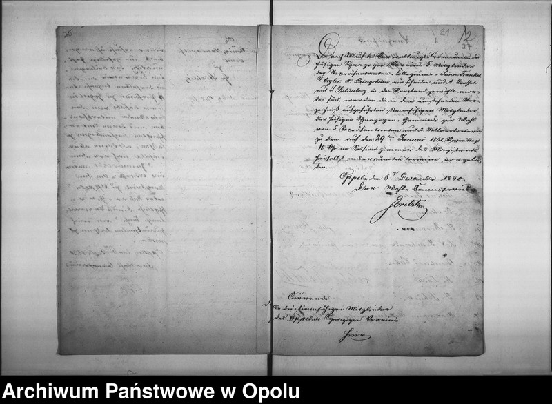 Obraz 18 z jednostki "Acta des Magistrats zu Oppeln betreffend die Ergänzungs-Wahl des Repräsentanten Collegii der Synagogen-Gemeinde Oppeln und des Vorstandes"