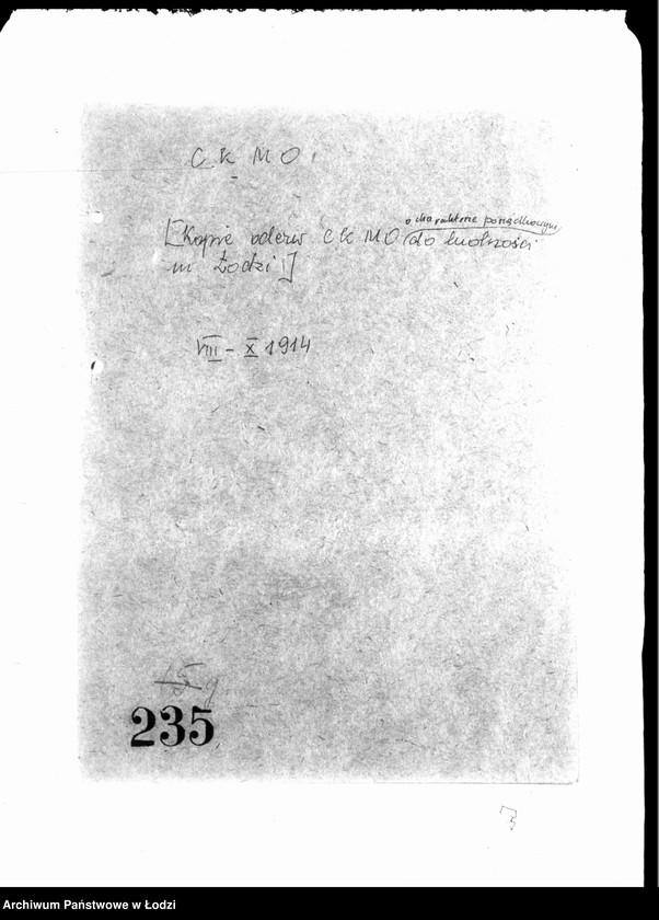 Obraz 3 z jednostki "[Kopie odezw CKMO o charakterze porzadkowym do ludności m. Łodzi]"