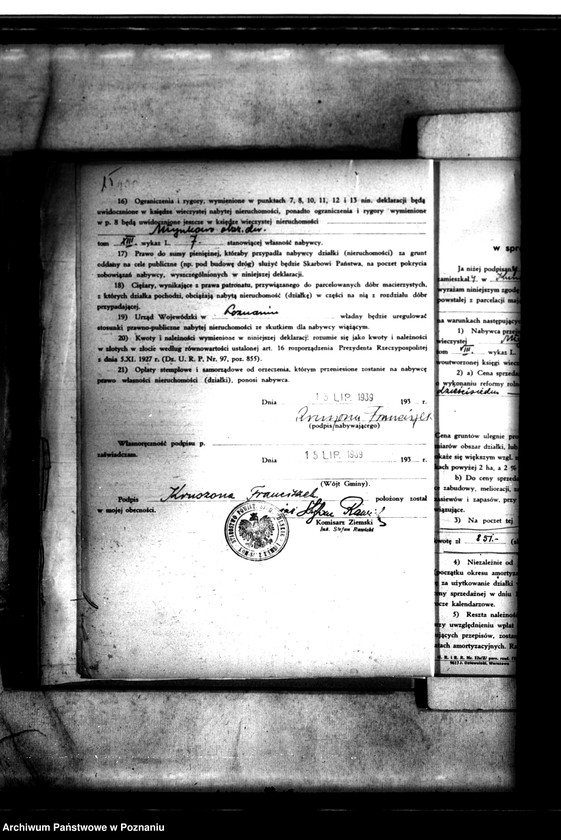 image.from.unit.number "Orzeczenie wojewody poznańskiego, zatwierdzenie projektu parcelacji majątku Młynkowo powiatu szamotulskiego"