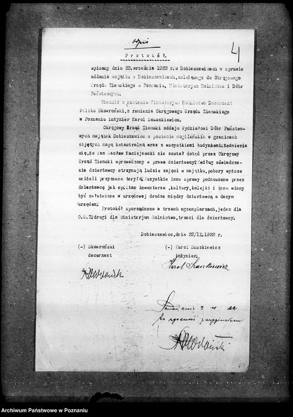 Obraz 8 z jednostki "Sprawy Domen majątki przekazane min. Rolnictwa i Dób Państw. przez Okręgowy Urząd Ziemski"