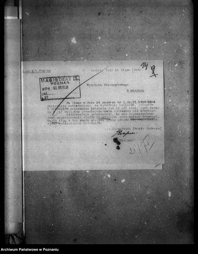image.from.unit.number "Wytwórnia lakierów, pokostów i artykułów malarskich Fr. Mikołajczak i W. Słoma Poznań ul. Strumykowa 12"