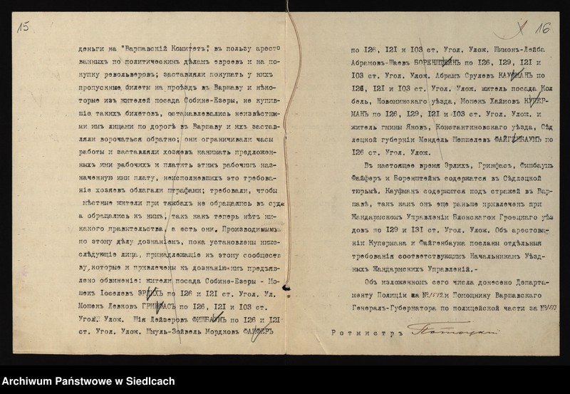 Obraz 6 z kolekcji "Gubernia siedlecka w okresie rewolucji 1905-1907111"