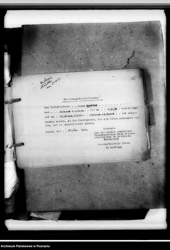 Obraz 17 z jednostki "Todesbescheinigungen I"