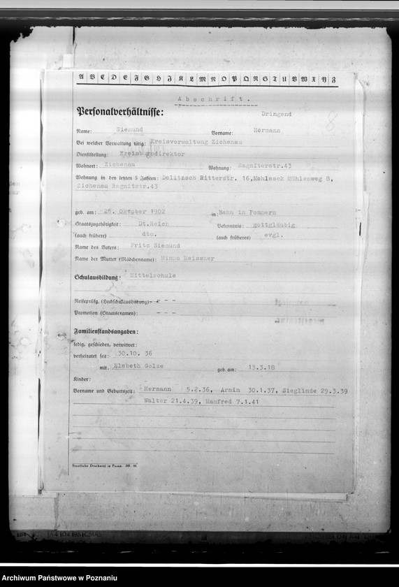 Obraz 13 z jednostki "Schmiedeskamp und Siegmund - komisarze obwodowi"