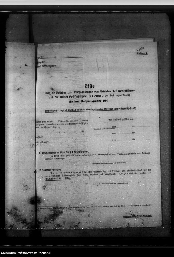 Obraz 15 z jednostki "Angelegenheiten der Kommunalverbände. Beiträge zum Reichsnährstand. Gemeindeabgaben."