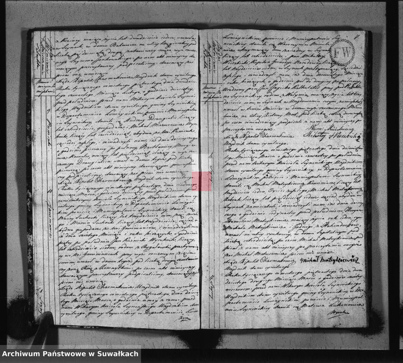 image.from.unit.number "Akta stanu cywilnego zeszłych w gminie seyneńskiey od 1-go stycznia 1815 roku."