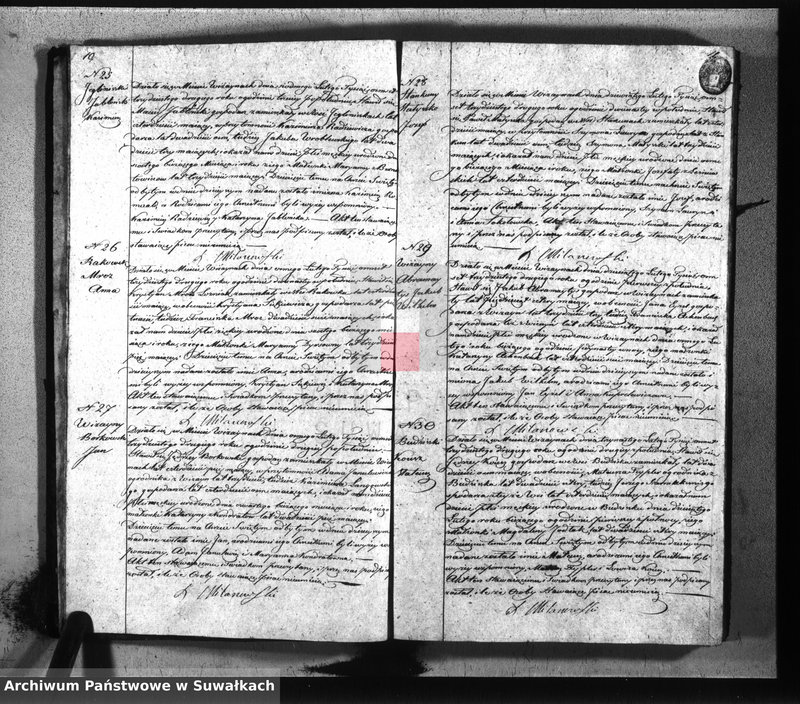 image.from.unit.number "Duplikat parafij wiżayńskiey z roku 1832"