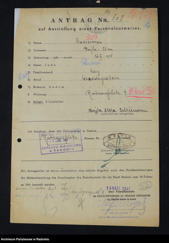 image.from.unit.number "[Wnioski o wydanie dowodów osobistych oraz nie odebrane dowody Cukierman - Cygielman]"