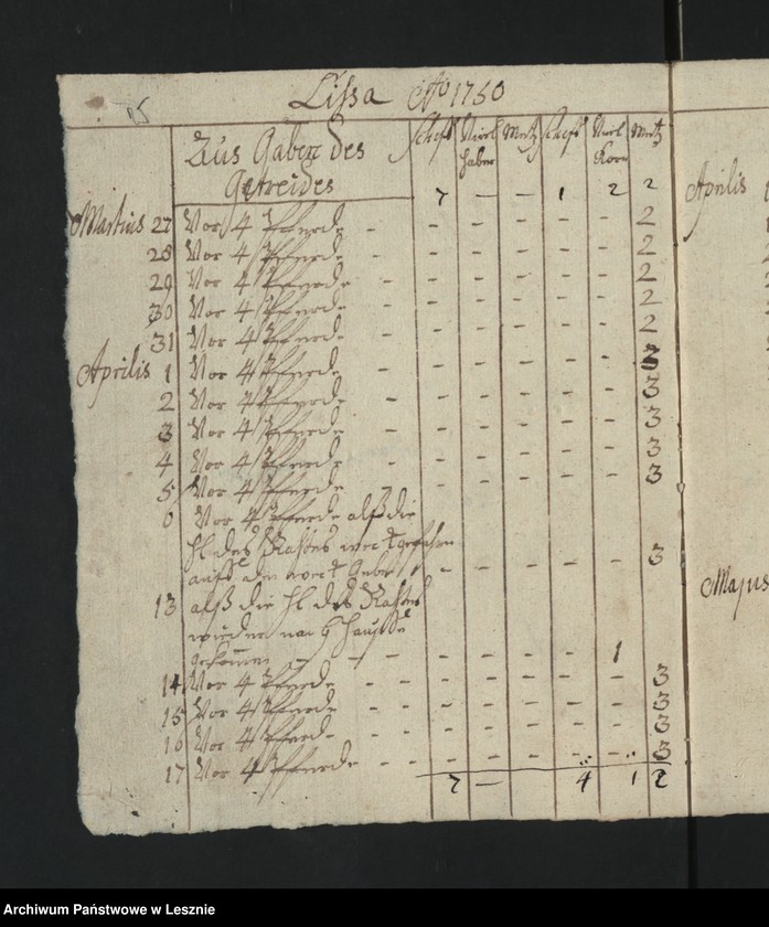 Obraz 17 z jednostki "[Akta und Requisition des Magistrats zu Prausnitz den allhiesigen Schutzjuden Lebel Markus anbetreffend]"