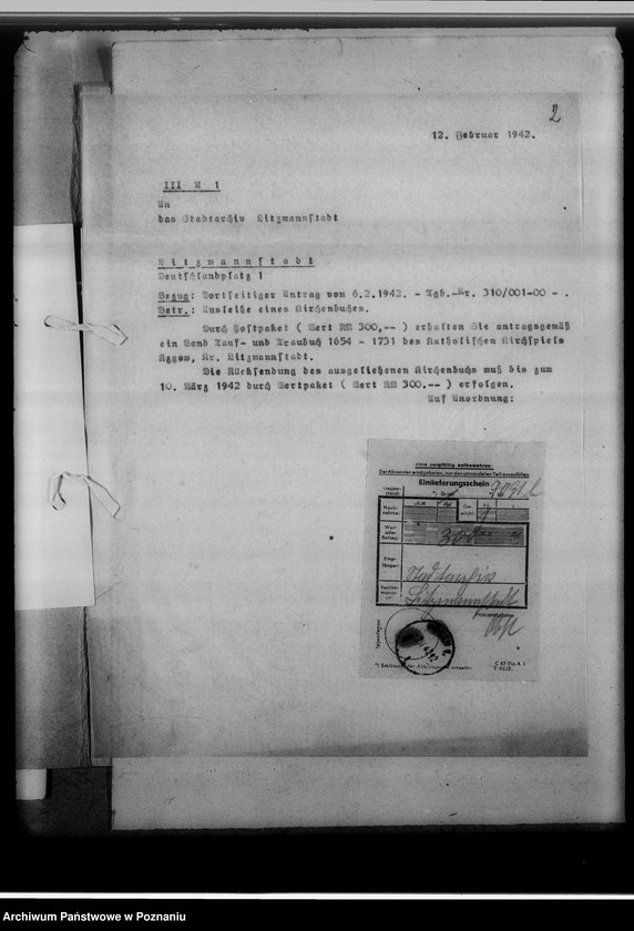 Obraz 6 z jednostki "[Korespondencja w sprawie wypożyczenia ksiąg kościelnych]"