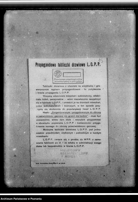 Obraz 19 z jednostki "Korespondencja: okólniki Poznańskiego Okręgu Wojewódzkiego. Sprawozdania z objazdu autokina. Szkice rysunkowe na plansze propagandowe"