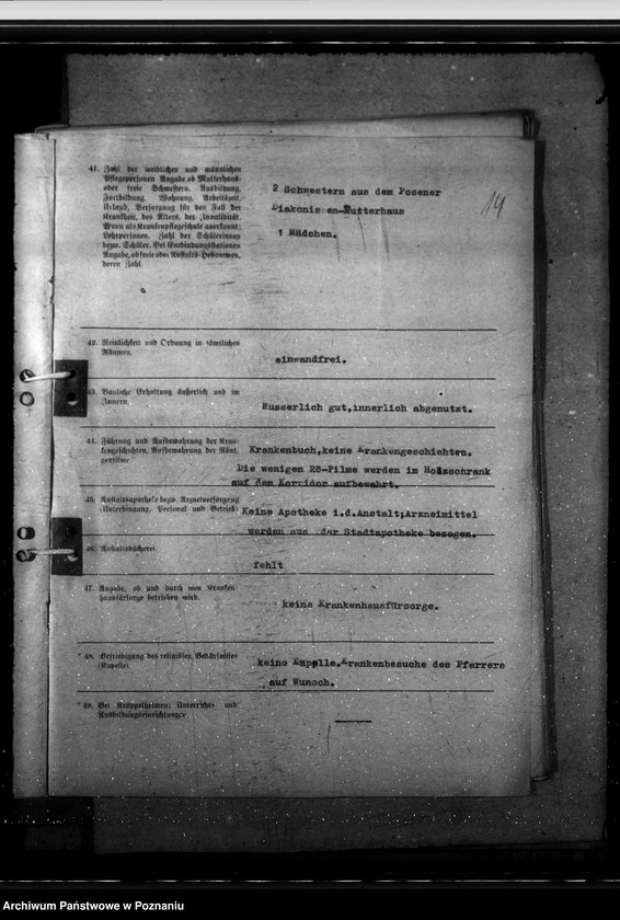 Obraz 19 z jednostki "Krankenhausplanung - Regierungsbezirk Posen"