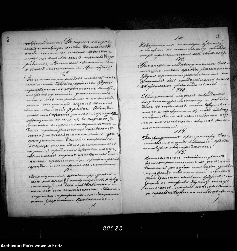 Obraz 9 z jednostki "Ob arende 30 lavok v rjadach pri Novom Rynke, na vremja s 1 janvarja 1909 po 1 janvarja 1912 goda"