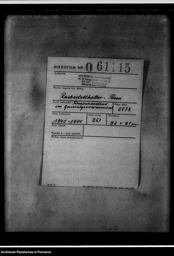 Obraz 2 z jednostki "Tierseuchenstand im Generalgouvernement"