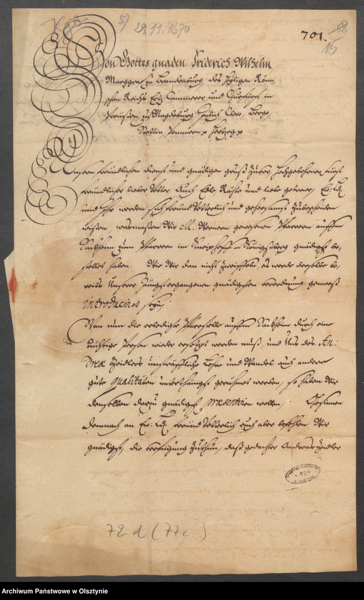 image.from.unit.number "Denunciationenen wegen Delicte u. [und] einer Anstellung in der Franz refor. [reformierte] Kirche"