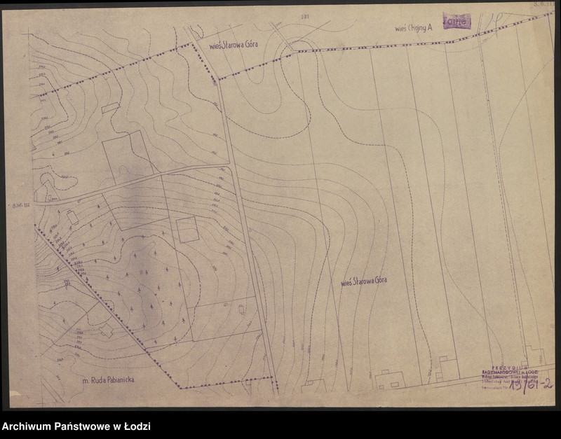 Obraz 2 z jednostki "Plan m. Łodzi 1:2000, odbitki. Sekcja SO 111"