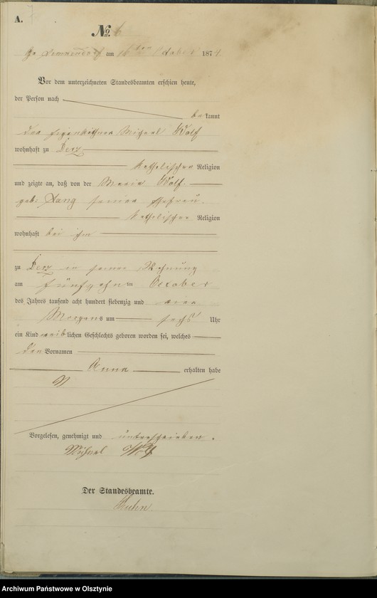 image.from.unit.number "Haupt-Geburts-Register Nr 1 - 30"