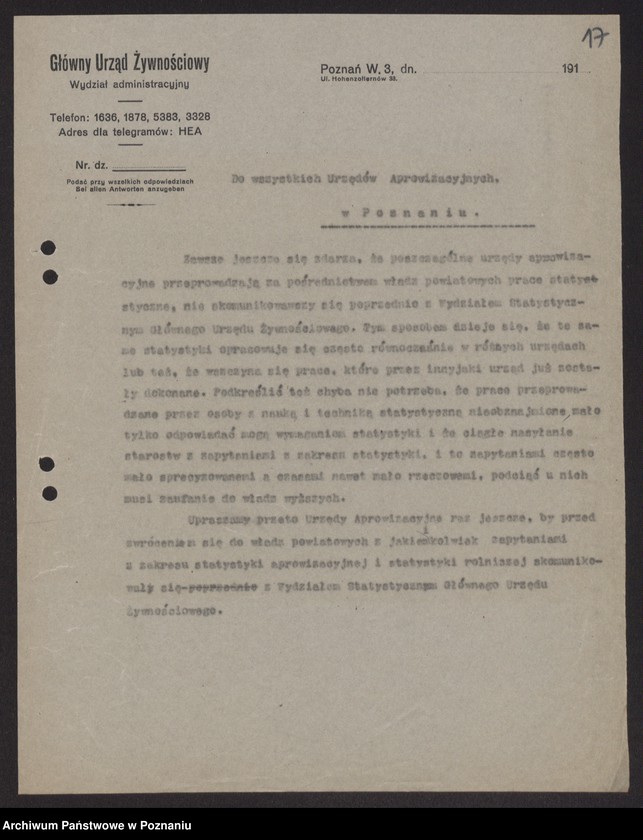 Obraz 18 z jednostki "[Organizacja i zakres kompetencji Departamentu Aprowizacji]"