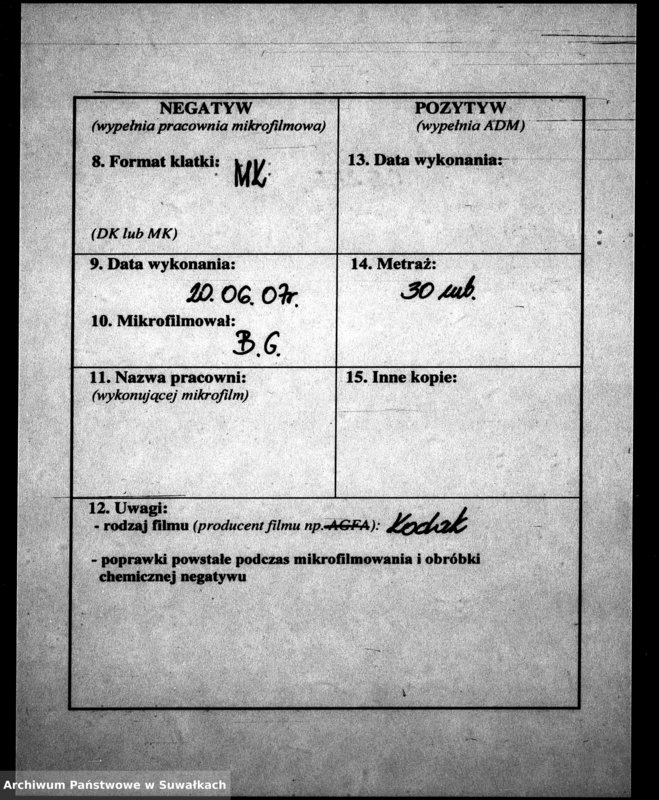 image.from.unit.number "Dowody do Aktów Małżeństw Parafii Ewang.-Augsburskiej Wiżajny za rok 1864"