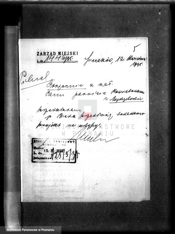 image.from.unit.number "Zatwierdzenie zakładu przemysłowego / wytwórni tektury dachowej/ Braci Buda w Sierakowie, pow. międzychodzki"