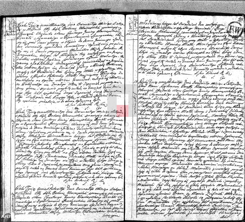 image.from.unit.number "Akta Gminy Krasnopolskiey Pttu Seyn. Depptu Łomżyńskiego 1815. Małżeństwa."